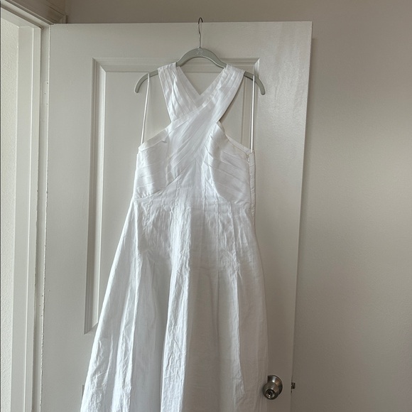 Sandro Women’s Grenadine High-Neck Midi Dress - Picture 4 of 5